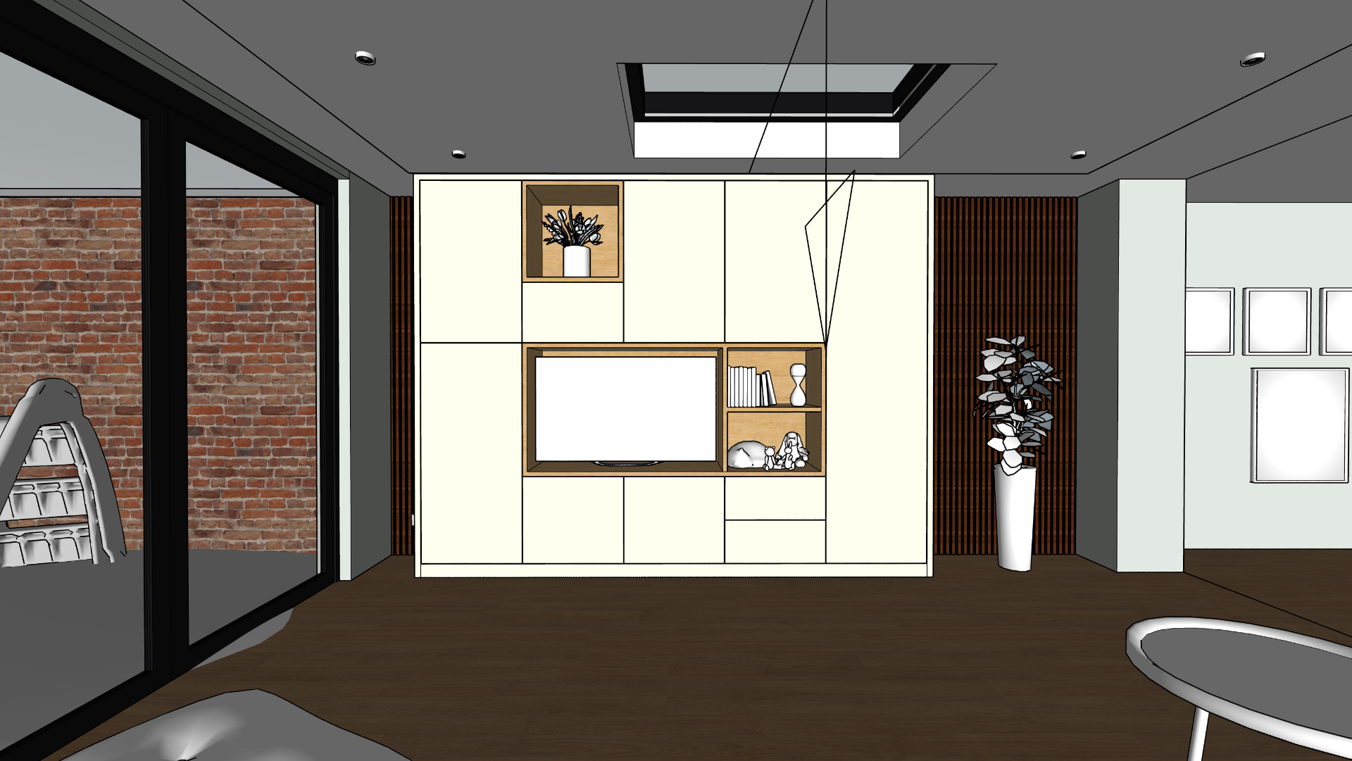 Kastenwand — sketchup