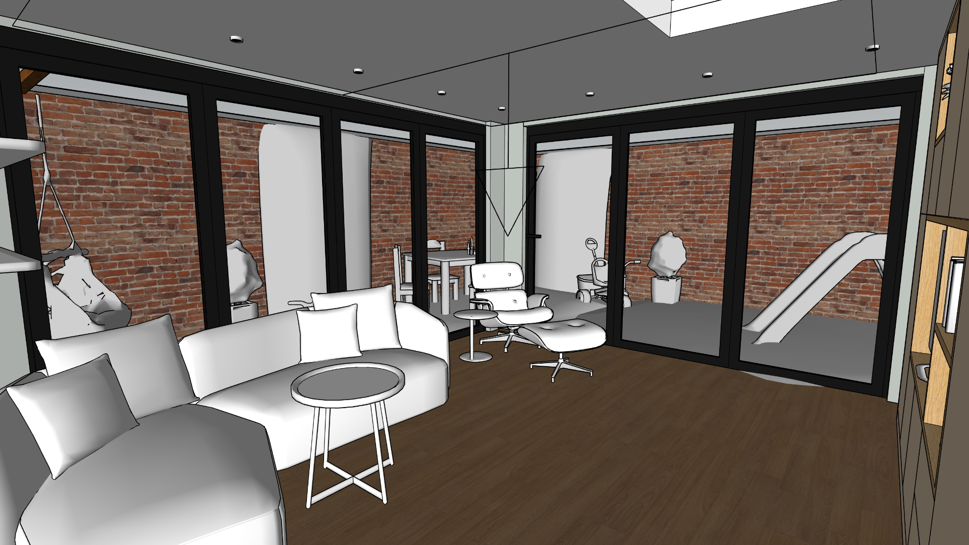 Kastenwand SketchUp 2