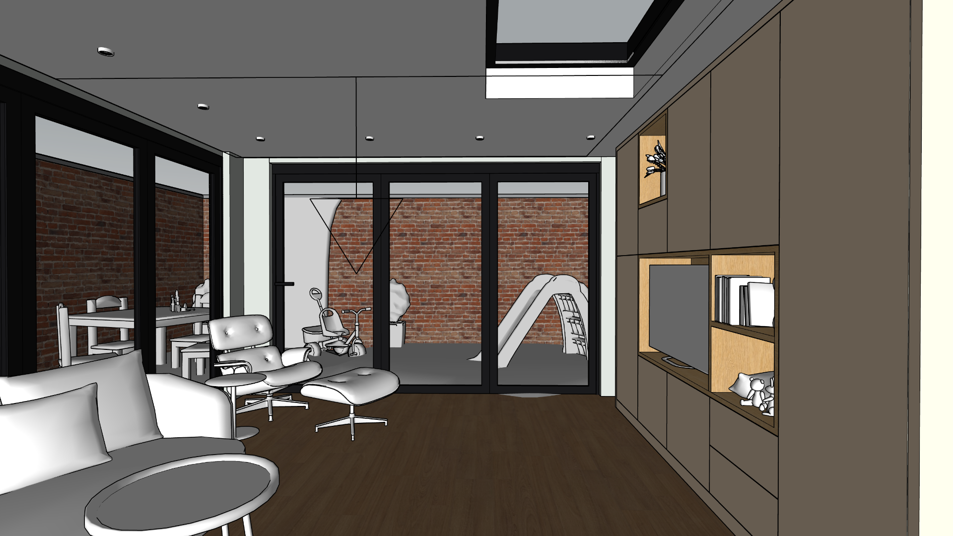 Kastenwand SketchUp 4