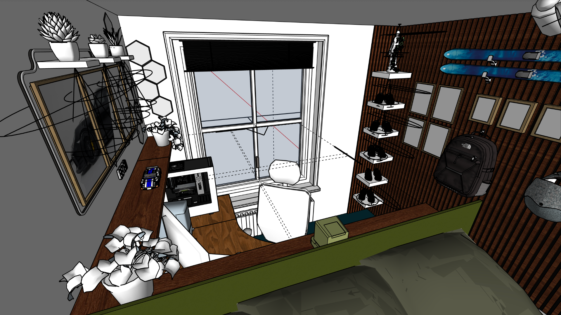 Slaapkamer — sketchup