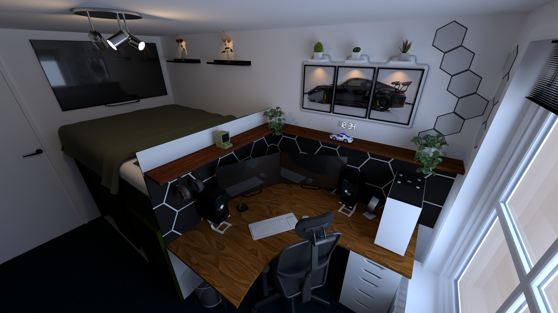 Slaapkamer render 3