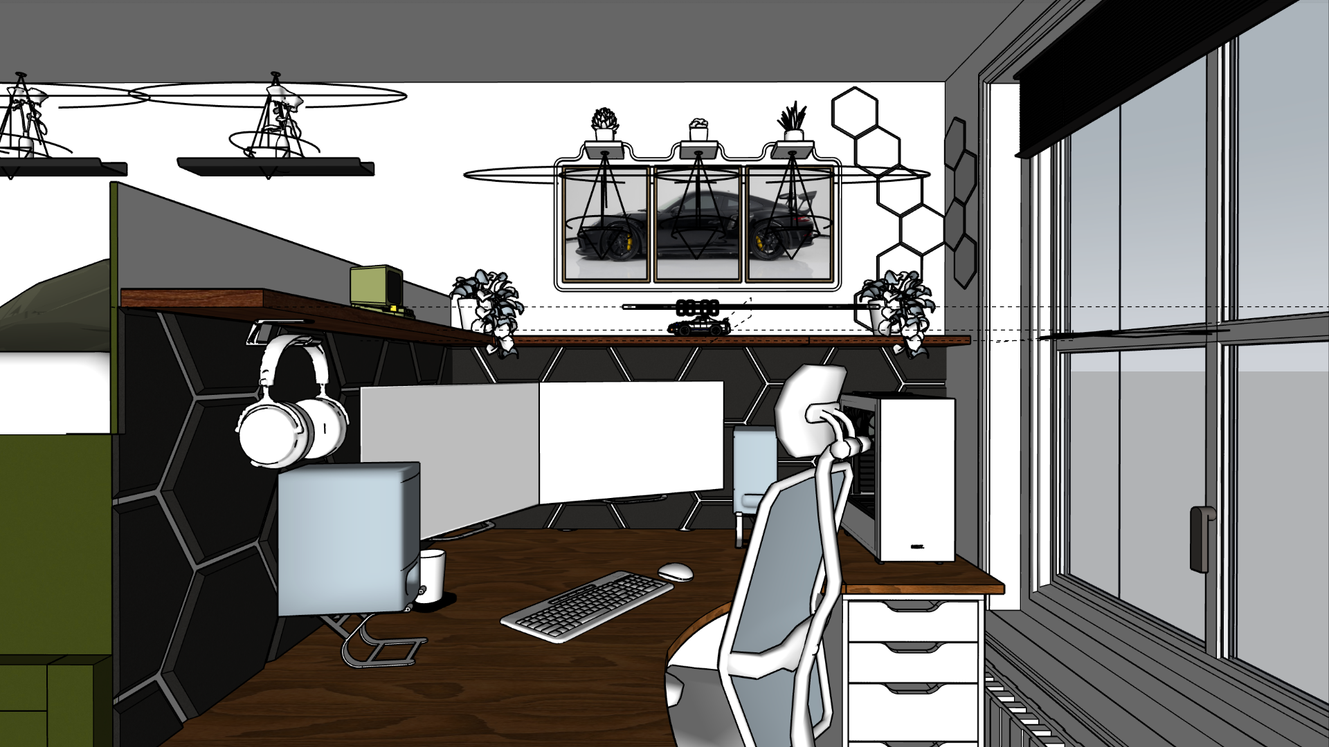 Slaapkamer SketchUp 3